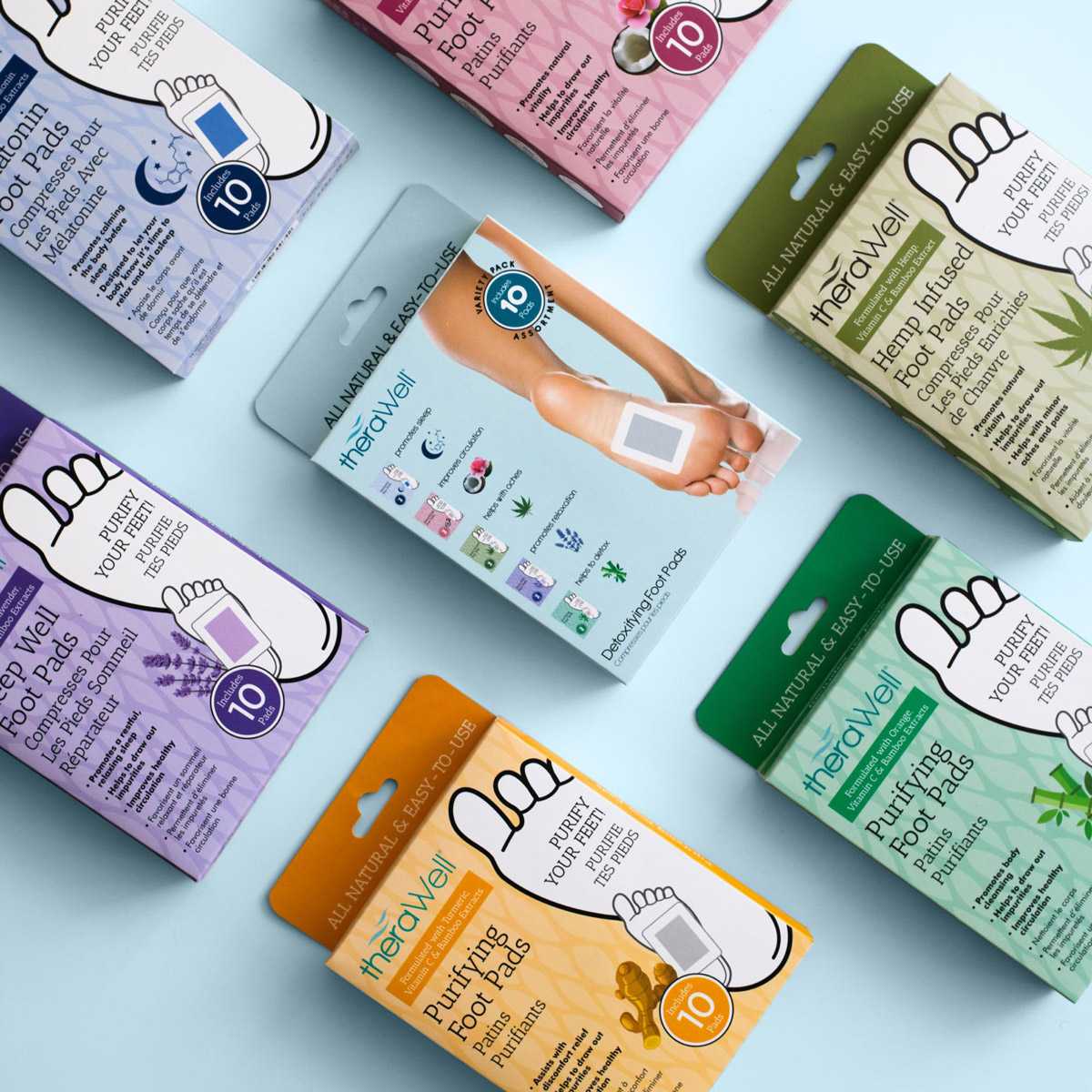 Detox foot pads